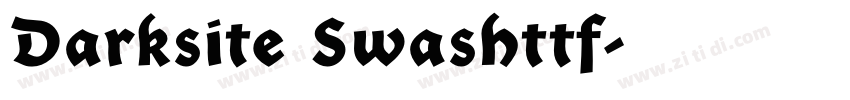 Darksite Swashttf字体转换